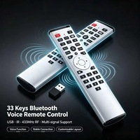 Control Remoto por Voz de 33 Teclas, Control Remoto Inalámbrico USB IR 433MHz RF, OEM ODM Personalizado