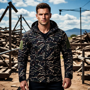 A-1 Men's Winter Hooded Thick Windproof Waterproof Breathable Jacket Long Sleeve Safari Style Outdoor Hiking <b>Coat</b> - Product Image 2