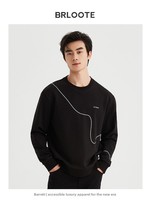 Sweat-shirt à col rond pour homme, broderie minimaliste |   Logo personnalisé et vente en gros avec petit MOQ |   Stock disponible pour le marché UE/États-Unis
