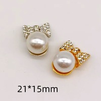 10 pièces par sac, pendentifs en forme de nœud avec perles simulées, accessoires pour la fabrication de bijoux, colliers, boucles d'oreilles, bracelets