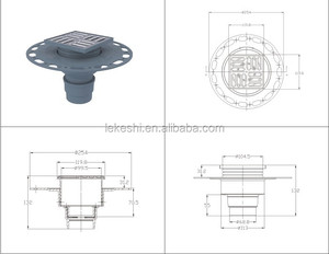Kit <span class=keywords><strong>de</strong></span> receveur <span class=keywords><strong>de</strong></span> <span class=keywords><strong>douche</strong></span> XPS facile à installer, surface étanche pour carreaux en céramique et en porcelaine, drain linéaire avec système <span class=keywords><strong>de</strong></span> fixation simple et rapide - Product Image 5