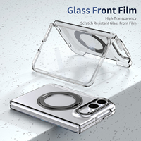 Étui transparent HD pour iPhone Duo - 360 °   Support pivotant, aimant puissant pour chargeur Qi, design résistant aux rayures et aux chutes