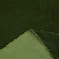 Nouvel Arrivage Tissu Velours Teint 9000 en Polyester Vert Noirâtre Extensible de Luxe pour Sacs, Textiles de Maison et Vêtements