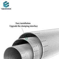 Kit de ventilation multi-couches rond pour sèche-linge, conduit flexible long et robuste en alliage d'aluminium pour bureau, radiateur de chauffage