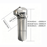Filtre à eau manuel à grand débit en acier inoxydable 304 pour usage domestique, étang, agriculture, piscine et traitement de l'eau de puits