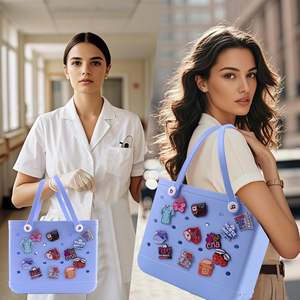 Charms for Bogg <b>Bags</b> Acrylic <b>Bag</b> Accessories <b>Nurse</b> Themed Insert Decoration Charms for Simply Southern Beach Tote <b>Bags</b> - Product Image 4