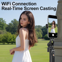 Mini écran magnétique pour téléphone portable, écran de visualisation pour selfie 90x51mm, mise en miroir de l'écran, télécommande, objectif de caméra arrière, projecteur selfie ABS