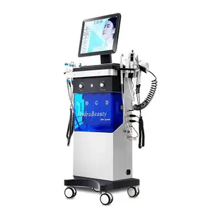 8 en 1 Aqua Peeling H2o2 Hydro Machine con Bio Led Light Microdermoabrasión Facial Spa Machine