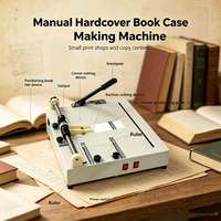 Máquina Profesional Manual para Hacer Cubiertas de Libros de Tapa Dura, 700x570 mm, para la Producción de Diferentes Tamaños de Cubiertas de Libros