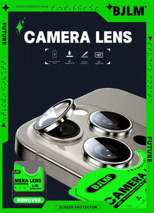 ฟิล์มกันรอยเลนส์กล้อง BJLM กระจกนิรภัยสำหรับเลนส์โทรศัพท์ ตัวกำหนดตำแหน่งเลนส์กล้องทำจากอลูมิเนียมอัลลอยด์ - Product Image 3