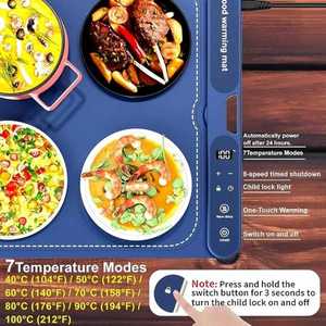 Plateau chauffant mural pliable en silicone grande taille pour aliments, réglable, pratique, idéal pour réchauffer les plats – Nouveauté très demandée - Product Image 4