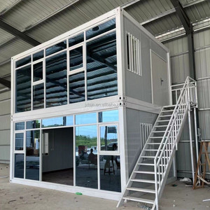 Luxury 20 Foot Mobile Container Home 2 Bedroom Modular Prefab House Steel Supermarket Apartment Tiny Living Home Office Gym <strong>Hall</strong> - Product Image 1