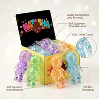 Jouet à presser Ugly Doll de la taille d'une paume, poupée noire anti-stress qui crache des bulles, jouet à rebond lent pour filles et garçons de 2 à 4 ans, marque BL, logo personnalisé