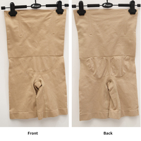 SSHAPER Shorty gainant sans couture pour femme, taille haute, effet remonte-fesses et ventre plat, respirant, post-partum