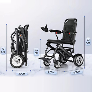 Silla de Ruedas Eléctrica Plegable Portátil Ligera y Compacta con Batería de Litio de 9.8Kg 6A, Ideal para Viajes, en Oferta - Product Image 3
