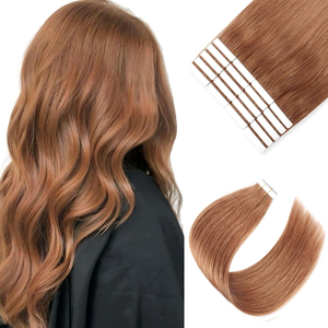 Extensiones de Cabello Humano Liso con Cinta Adhesiva, Fáciles de Colocar, Estilo <span class=keywords><strong>Glam</strong></span> en 5 Minutos para el Trabajo/Uso Diario, Sin Pegamento ni Complicaciones - Product Image 5