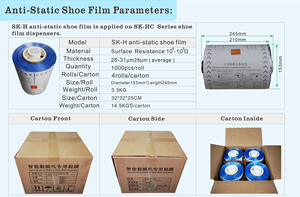 Distributeur <span class=keywords><strong>de</strong></span> couvre-chaussures jetables Sikerma pour la maison - Rouleau <span class=keywords><strong>de</strong></span> film protecteur pour chaussures - Maintien <span class=keywords><strong>de</strong></span> la propreté des sols sans effort - Product Image 4