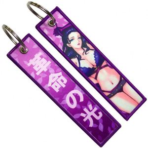 <b>Custom</b> Design Japanese Anime Embroidered Keyring <b>Key</b> for Motorcycles Cars Backpack Gifts Jet Tag - Product Image 3