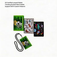 Dompet Perjalanan Remaja Custom, Kantong Kain Anti Sobek, Tas Uang Ber-resleting, Motif Sepak Bola, Tempat Kartu Mini, MOQ Rendah