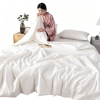 Couette 100% Coton Pur 80S Cloud Cotton Toutes Saisons, Garnissage de Couette 35% Fibre de Soja, Fibre de Raffinage Komatsu, Antibactérien