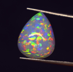 Opale naturelle multicolore de haute qualité, 4,7 ct, 17*13,5*5 mm, cabochon, pierre précieuse en vrac pour la fabrication de bijoux - Product Image 2