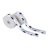 Rouleau de ruban fleur en satin double face de 4 cm personnalisé 100% polyester pour coffrets cadeaux décorations d'arc en tissu de Noël