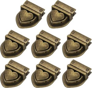 Heart Tuck Lock Clasp Catch PCS <b>Metal</b> Purse Thumb Lock Buckle Fasteners Use For DIY Craft <b>Wallet</b> Bag Leather Handbags Making Bro - Product Image 1