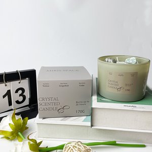 Venta al por mayor diseño personalizado de lujo a granel 3 Mechas cera de soja caja de aromaterapia cerámica hecha a mano decoración del hogar regalos de boda velas perfumadas - Product Image 1