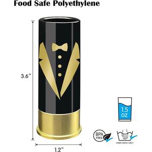 Copas de carcasa de escopeta de calibre 12 negro de plástico para Bodas de fiestas de Bar - Product Image 5