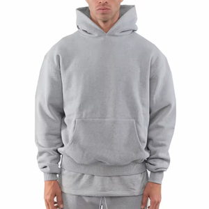 Vente en gros de sweats à capuche surdimensionnés pour hommes, 350 g/m², broderie 3D, impression de haute qualité, sweats à capuche lourds personnalisés - Product Image 3