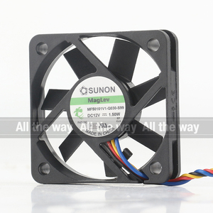Sunon 5V 24V 48V <span class=keywords><strong>DC12V</strong></span> 1.50W AC EC 5010 50x50x10mm 5cm điện PWM điều khiển tốc độ biến tần bốn dây MF50101V1-Q030-S99 Quạt làm mát - Product Image 2