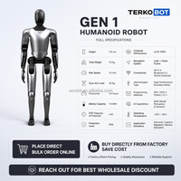 Robot humanoïde bipède TERKOBOT Gen1, avec marche auto-optimisée et équilibre anti-parasitage, pour l'enseignement universitaire en STEM