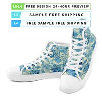 Vente en gros de chaussures de sport en toile à tige haute personnalisées avec logo d'équipe, impression à la demande, logo personnalisé, série FN024-26023044-2