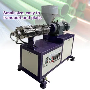 Vít đơn tốc độ cao tiết kiệm năng lượng nhỏ máy đùn nhựa phòng thí nghiệm nhựa PP mini máy đùn để bán
