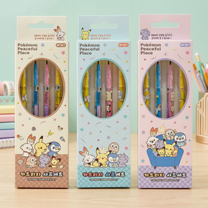 Boîte à crayons pour cartouche, ensemble de crayons mécaniques de 0.5mm, papeterie pour enfants, rechargeable, dessin animé, fournitures scolaires, modèle KR AB0081 - Product Image 3