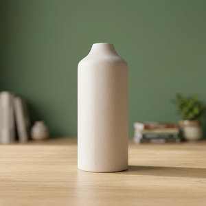 Minimal Plain Large <b>Ceramic</b> Vase Floor <b>Flower</b> <b>Pot</b> for Home Office Wedding Decoration Floral Arrangements and Interior Display - Product Image 1