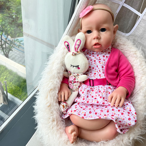 Muñeca de bebé <span class=keywords><strong>Reborn</strong></span> realista de 20 pulgadas, pintura 3D con venas visibles, muñeca de moda de silicona sólida suave para niñas, similar a un bebé <span class=keywords><strong>Real</strong></span> - Product Image 5