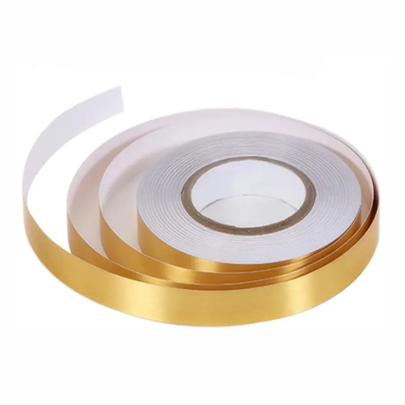 Home Decoration Copper Tape Self Adhesive Gold Color Floor Wall Seam Tape Metalized Tape