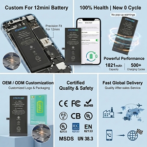 Batería <span class=keywords><strong>Original</strong></span> de Alta Capacidad a <span class=keywords><strong>Precio</strong></span> de Fábrica <span class=keywords><strong>para</strong></span> <span class=keywords><strong>iPhone</strong></span> <span class=keywords><strong>X</strong></span>, XS, XR, 11, 12, 12 Mini, 13 Pro Max, 14, 15, 16, Servicio OEM y ODM - Product Image 3