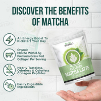 BSTBIO Marque Privée Mélange de Protéines de Collagène de Bovins Nourris à l'Herbe avec Sucre de Fruit du Moine et Poudre de Matcha Latte