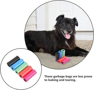Sacs à déjections pour animaux de compagnie jetables, sacs de ramassage de crottes de chien portables, imprimés avec des empreintes de pattes, fournitures de nettoyage pour animaux de compagnie - Product Image 5