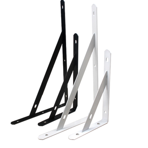 Vente en gros de meubles en métal, acier, fer, support d'étagère à angle fixe estampage en bois support mural triangulaire - Product Image 2