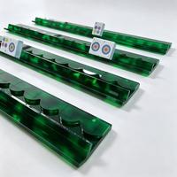 Poussoir de tuiles de mahjong en acrylique de luxe moderne, bords ondulés, motif écaille de tortue de style américain, lot de 4 pièces, vente en gros, personnalisable