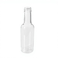 Botella Transparente de PET de Pequeña Capacidad para Bebidas, con Tapa de Aluminio de 3 Colores, para Envasado de Mini Bebidas Espirituosas, Vinagre, Salsas, Regalos y Venta al por Menor