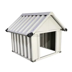 Chenil de haute qualité intérieur ménage Cage pour animaux de compagnie assemblage de carreaux en acier respirant Cage pour chien caisse pour chien avec fond amovible