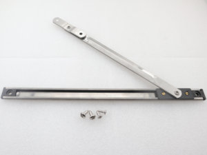 Support <span class=keywords><strong>de</strong></span> fenêtre à friction avec 2 barres <span class=keywords><strong>de</strong></span> retenue, glissière en plastique et 4 vis en acier inoxydable, rainure carrée <span class=keywords><strong>de</strong></span> 18 mm, support <span class=keywords><strong>de</strong></span> friction en fer - Product Image 5