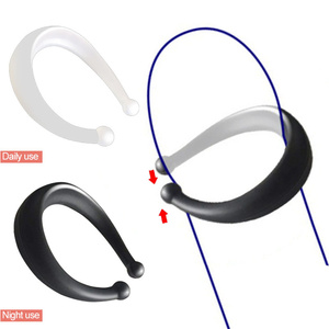 남성 포피 교정 링 페니스 트레이닝 슬리브 시간 지연 장치 성인용품 남성용 락 콕 링 2개 - Product Image 1
