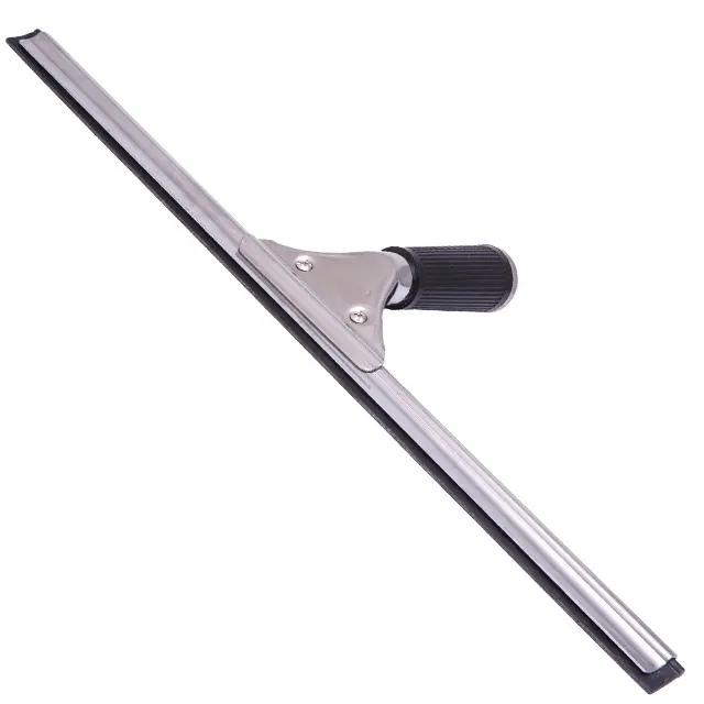 eco friendly Stainless Steel window glass cleaning wiper bamboo handle window squeegee cleaner