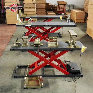 Xinjintuo, elevador de motocicleta, venta al por mayor, OEM, 880LB, CE, tijera hidráulica, elevador de motocicleta de acero, mesa, cama, reparación de motocicleta - Product Image 5