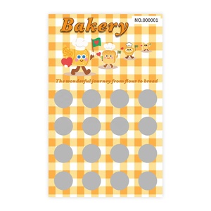 Phim hoạt hình vé cào tùy chỉnh 16 khu vực cào yếu tố thực phẩm cào khớp với 4 biểu tượng giống hệt nhau để giành chiến thắng - Product Image 2